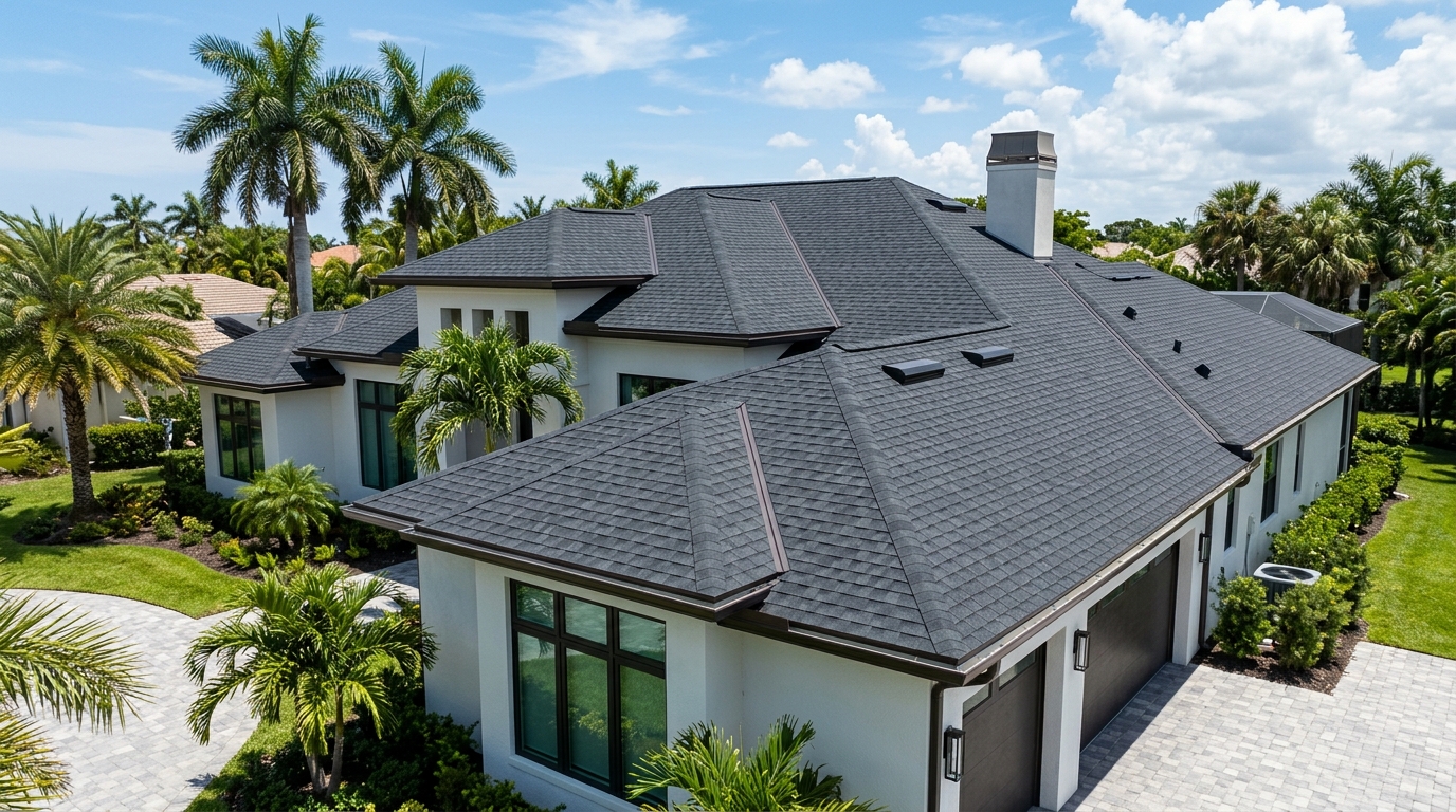 New Architectural Shingle Roof After Installation